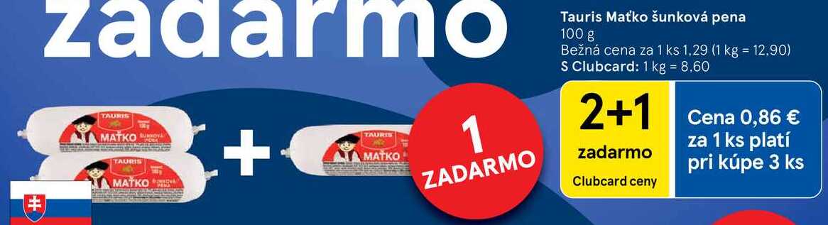 Tauris Maťko šunková pena, 100 g 