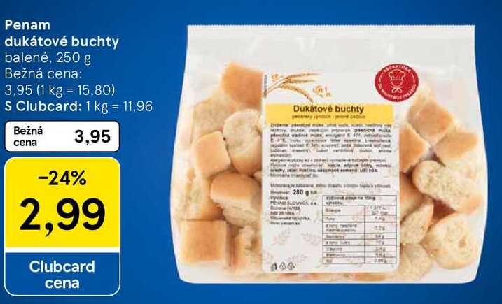 Penam dukátové buchty, 250 g