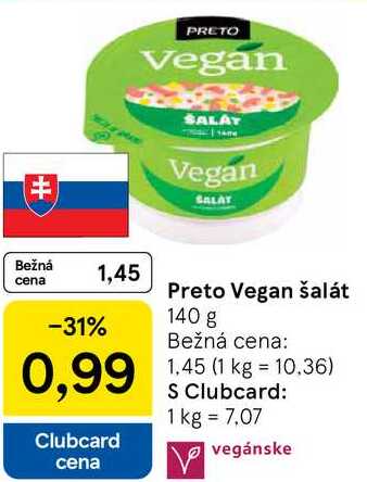 Preto Vegan šalát, 140 g 