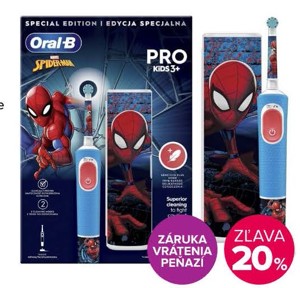 Zubná kefka Oral-B Pro Kids Spiderman 3+