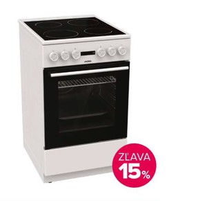 Sklokeramický sporák Mora C 5244 CW biely