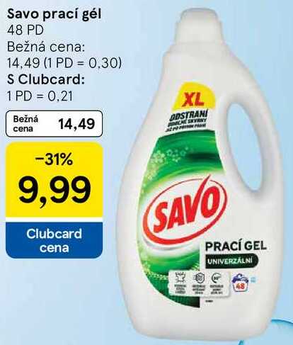 Savo prací gél, 48 PD 
