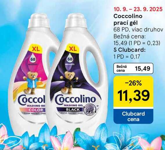 Coccolino prací gél, 68 PD