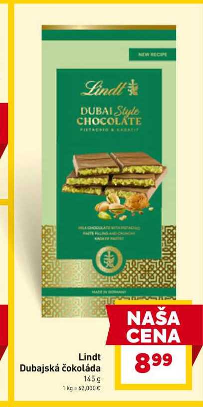 Lindt Dubajská čokoláda 145g