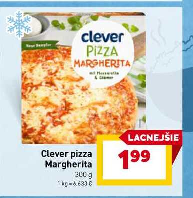 Clever pizza Margherita 300 g 