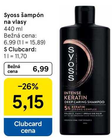 Syoss šampón na vlasy, 440 ml 