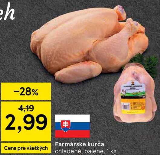 Farmárske kurča, 1 kg