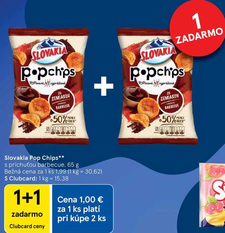 Slovakia Pop Chips, 65 g