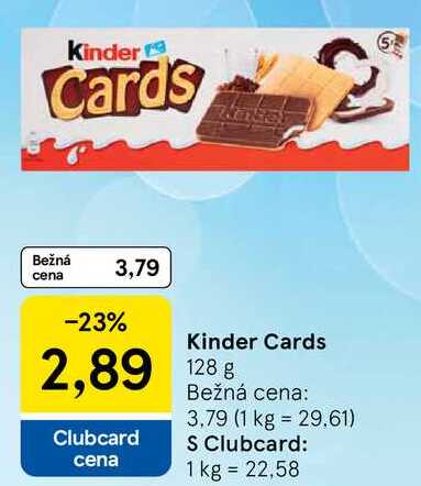 Kinder Cards, 128 g