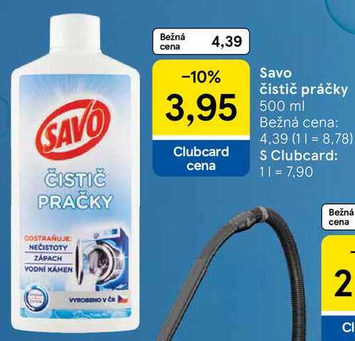 Savo čistič práčky, 500 ml