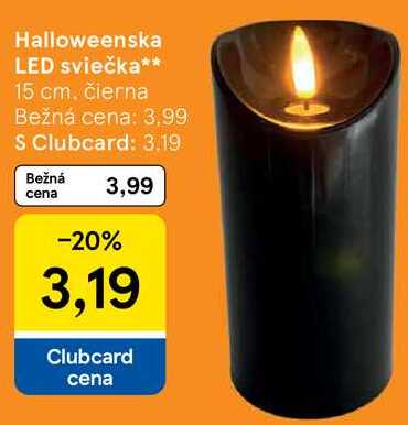 Halloweenska LED sviečka