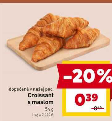 Croissant s maslom 54 g 