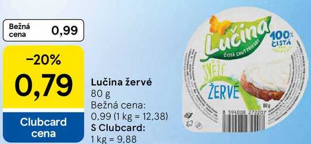 Lučina žervé, 80 g 