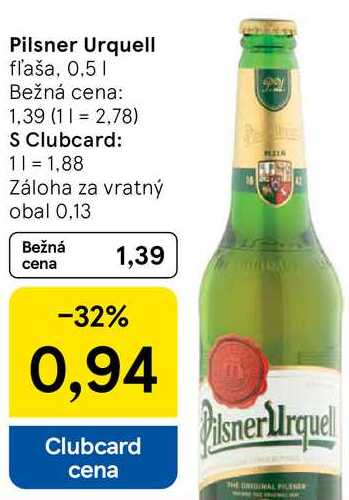 Pilsner Urquell, 0,5 l