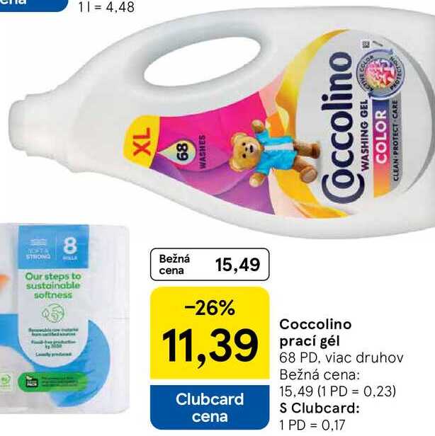 Coccolino prací gél, 68 PD