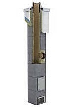 Schiedel komínová zostava Stabil jednoprieduch 90°/p. 200 mm 6 m