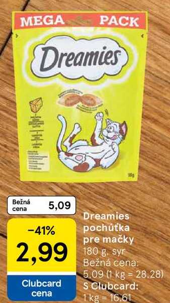 Dreamies pochúťka pre mačky, 180 g