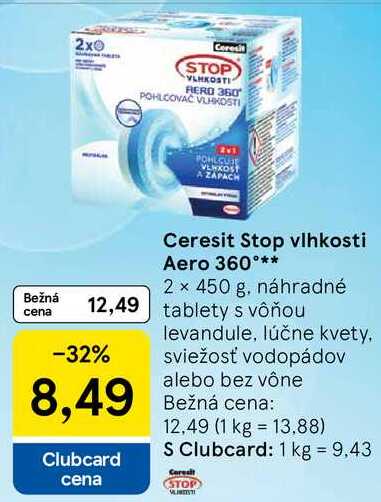 Ceresit Stop vlhkosti Aero 360°, 2x 450 g