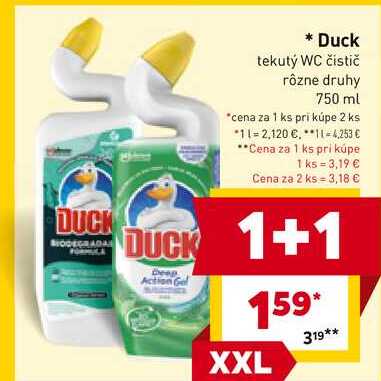 Duck tekutý WC čistič rôzne druhy 750 ml 
