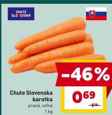Chute Slovenska karotka praná, voľná 1 kg 