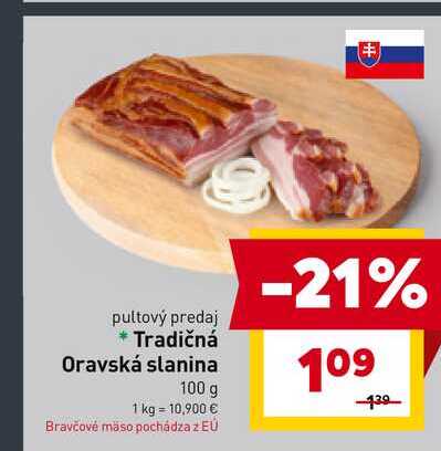 Tradičná Oravská slanina 100 g 