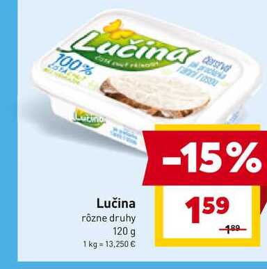 Lučina rôzne druhy 120 g 