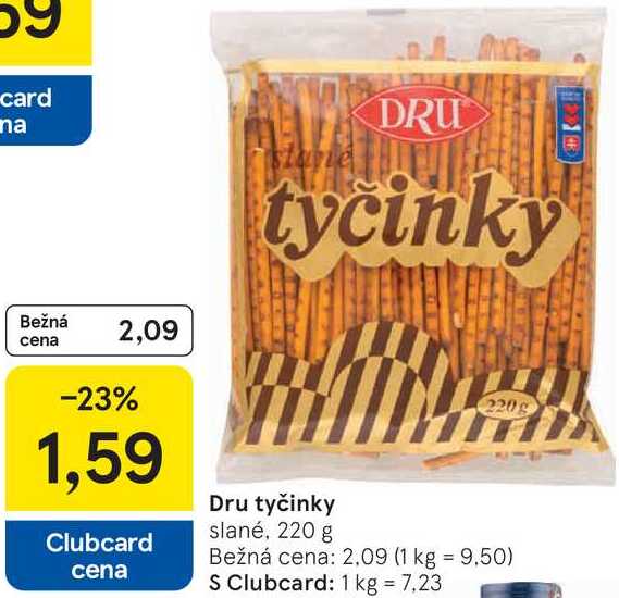 Dru tyčinky, 220 g 