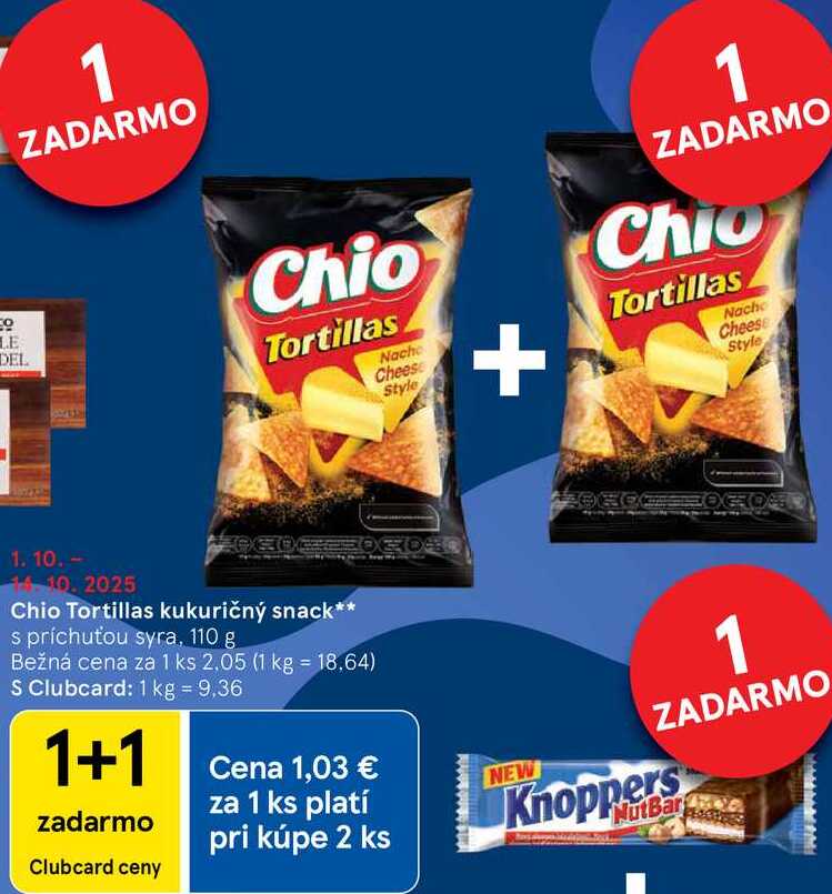 Chio Tortillas kukuričný snack, 110 g