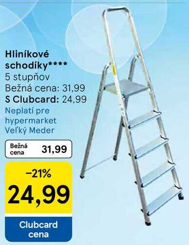 Hliníkové schodíky