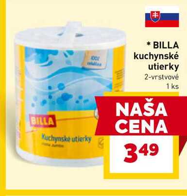 BILLA kuchynské utierky 2-vrstvové 