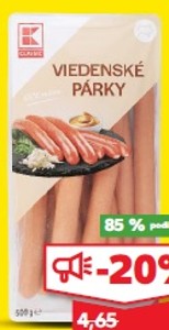 K-Classic Viedenské párky