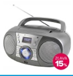 Rádioprijímač DAB+/CD Soundmaster SCD1800TI sivý