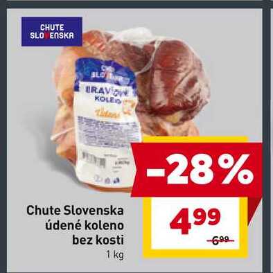 Chute Slovenska údené koleno bez kosti 1 kg 
