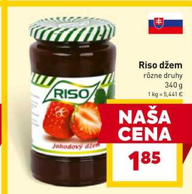 Riso džem rôzne druhy 340 g 