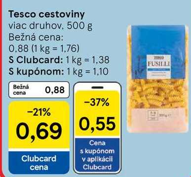 Tesco cestoviny, 500 g