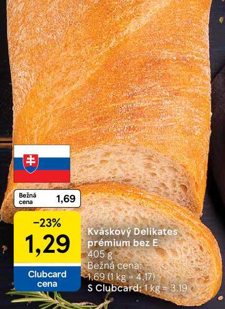 Kváskový Delikates prémium bez E, 405 g 