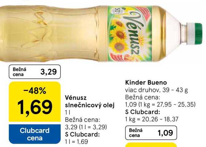 Vénusz slnečnicový olej, 1 l