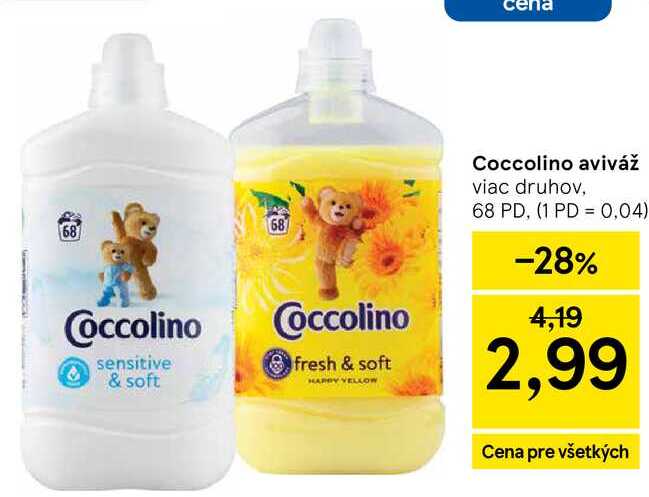 Coccolino aviváž, 68 PD