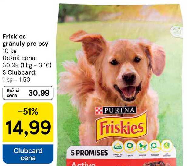 Friskies granuly pre psy, 10 kg