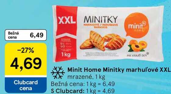 Minit Home Minitky marhuľové XXL, 1 kg 