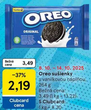 Oreo sušienky, 264 g 