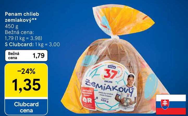 Penam chlieb zemiakový, 450 g