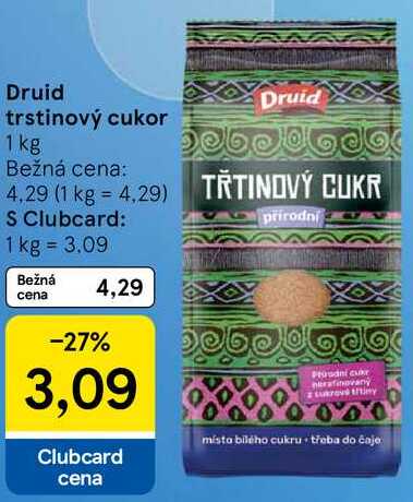 Druid trstinový cukor, 1 kg 
