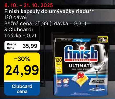 Finish kapsuly do umývačky riadu, 120 dávok 