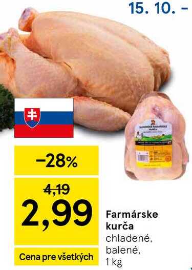 Farmárske kurča, 1 kg