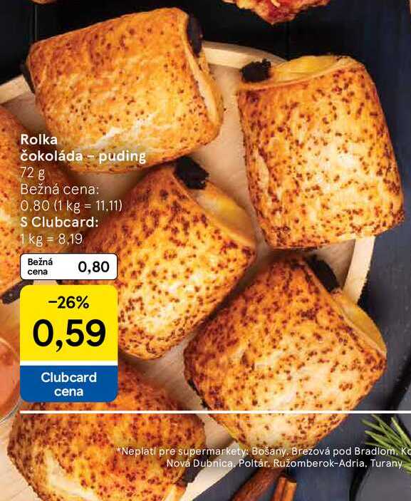 Rolka čokoláda - puding, 72 g