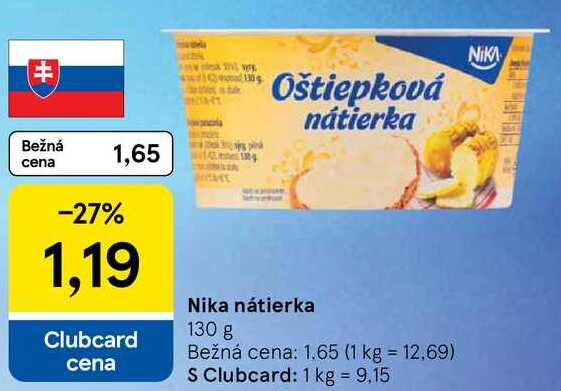 Nika nátierka, 130 g