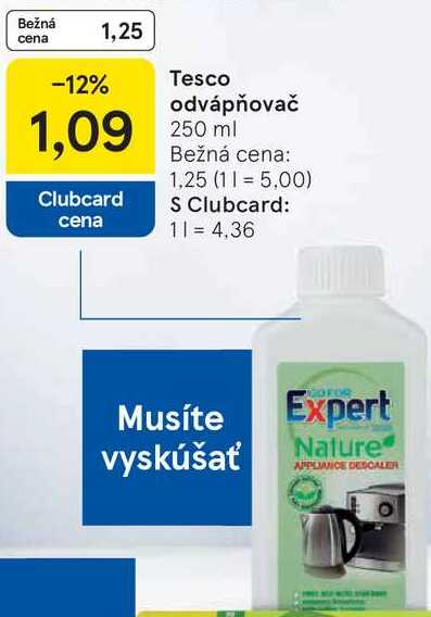 Tesco odvápňovač, 250 ml 