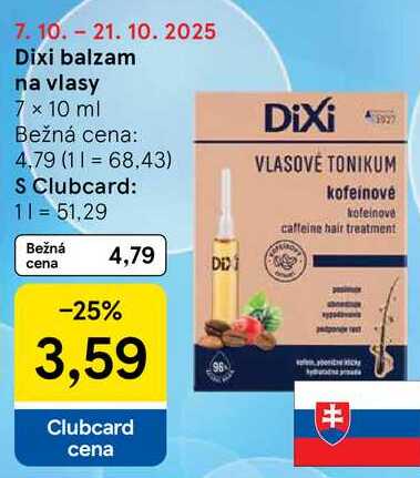 Dixi balzam na vlasy, 7x 10 ml 