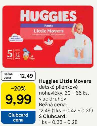 Huggies Little Movers, 30 - 36 ks